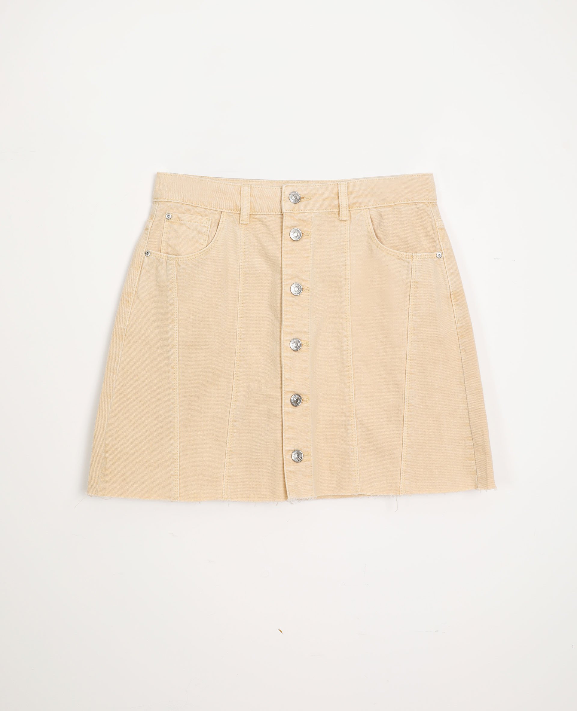 jupe en jean beige