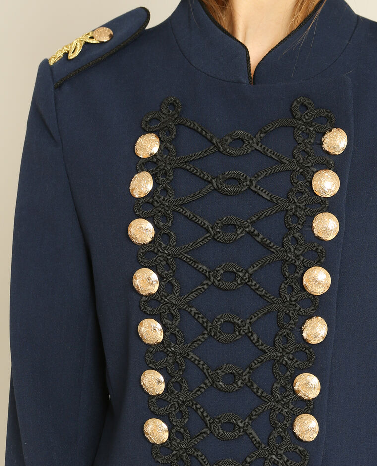 manteau officier bleu marine