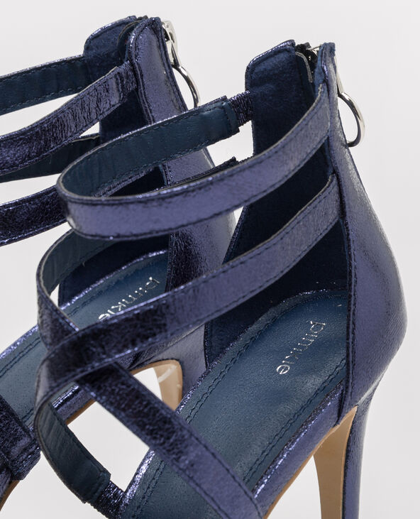Sandales à brides irisées bleu marine - Pimkie