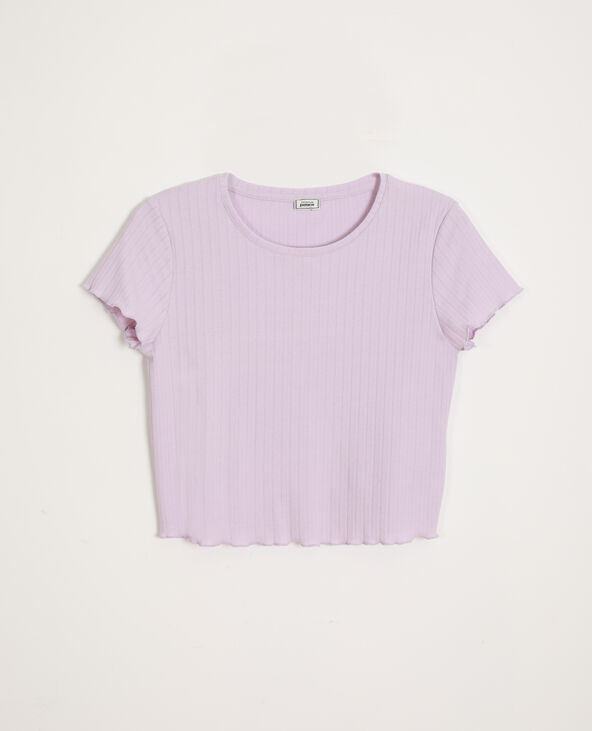 T-shirt cropped lilas - Pimkie