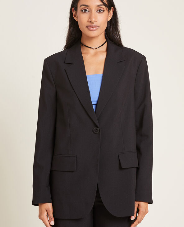 Veste blazer oversize noir - Pimkie
