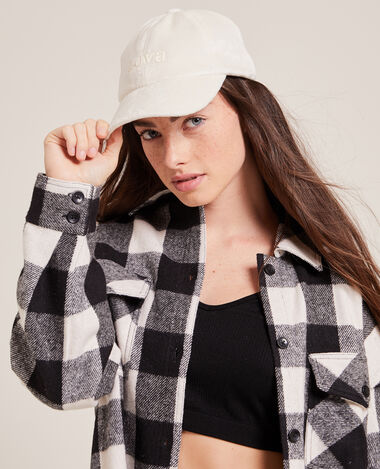 Casquette velours ras écru - Pimkie