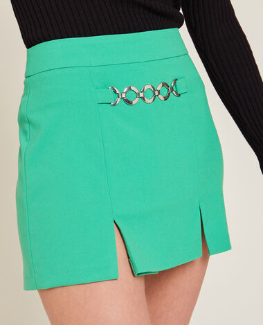 Jupe-short avec détail chaine vert - Pimkie