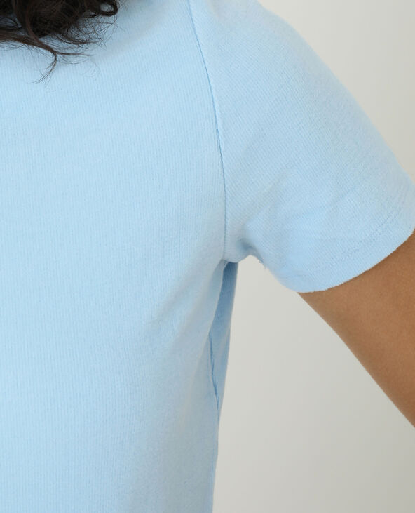 T-shirt tout doux bleu clair - Pimkie