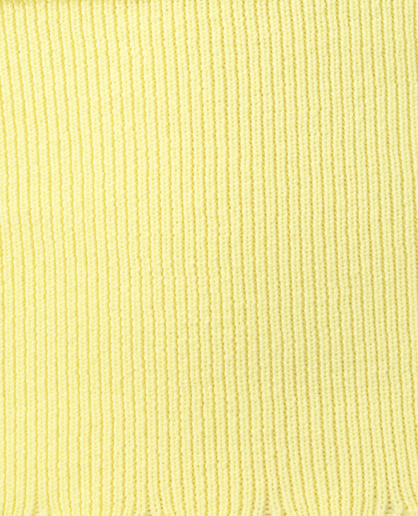 Crop top festonné jaune - Pimkie