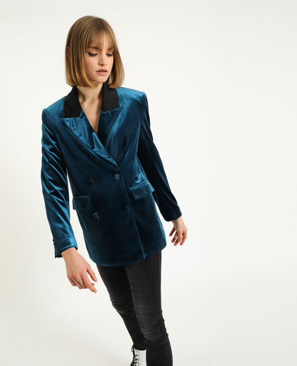 Veste velours ras
