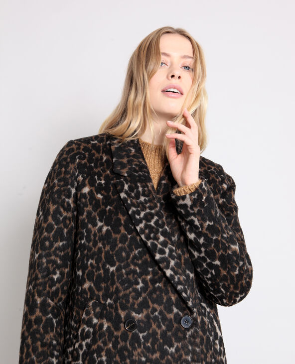 Manteau léopard noir - Pimkie