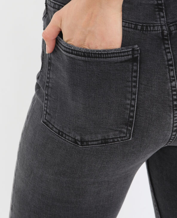 Jean skinny high waist gris foncé - Pimkie