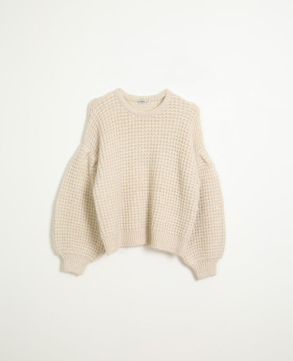 Pull grosse maille rose clair - Pimkie