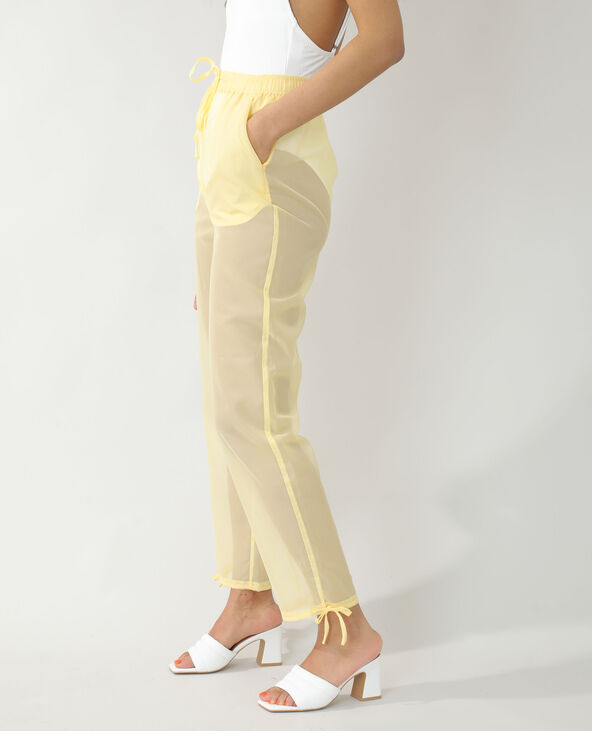 Pantalon transparent jaune - Pimkie
