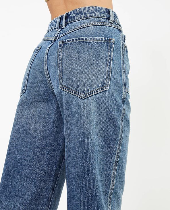 Jean droit taille haute bleu - Pimkie