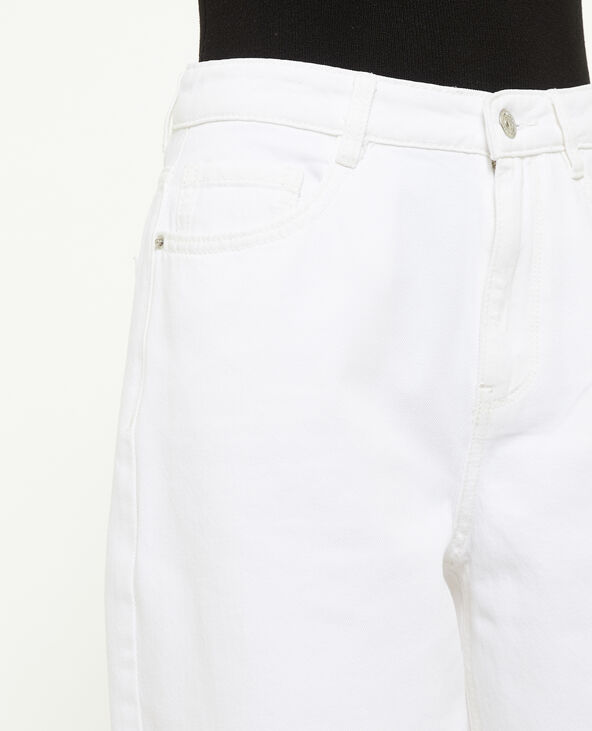 Jean wide taille haute blanc - Pimkie