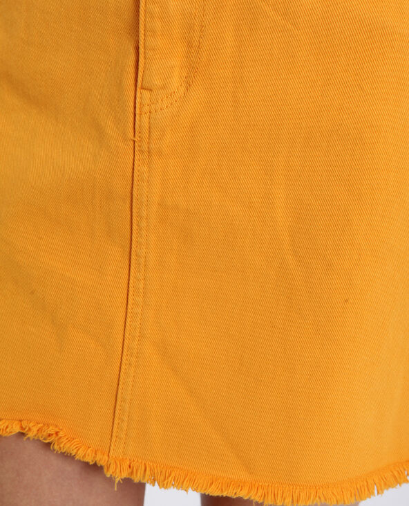 Jupe en jean jaune ocre - Pimkie