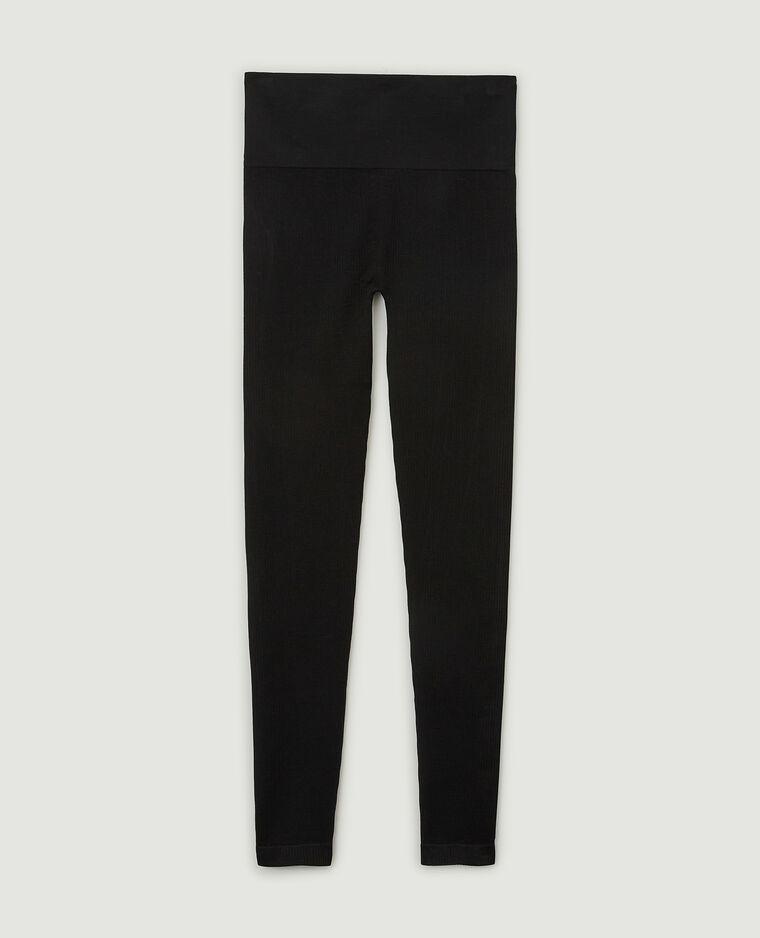 Legging sport côtelé noir - Pimkie