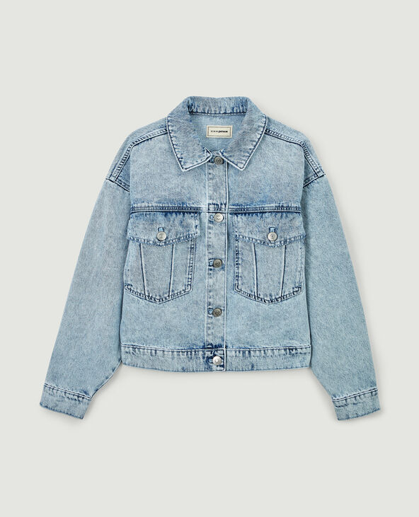 Veste en jean bleu clair - Pimkie