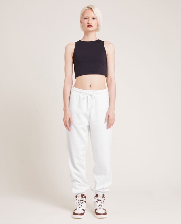 Pantalon de jogging en molleton blanc - Pimkie