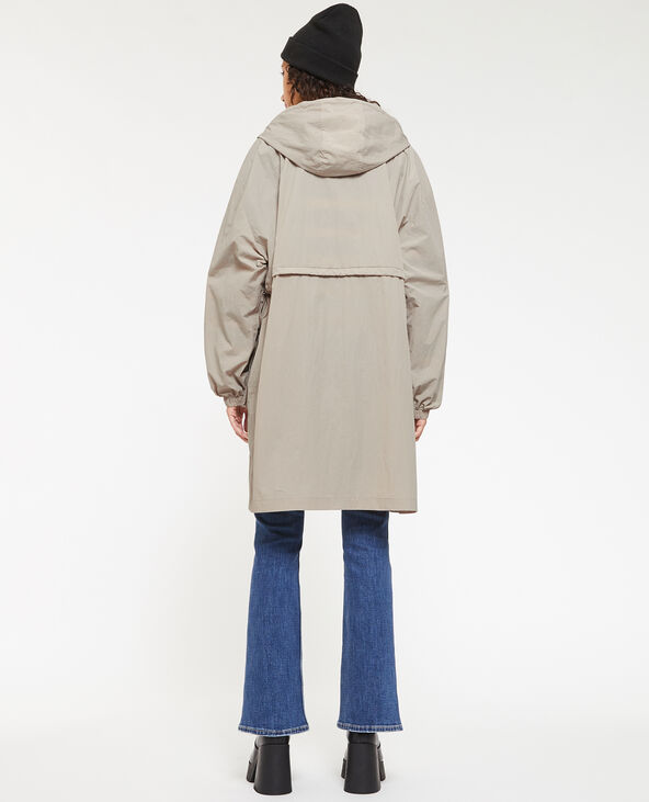 Parka anti-pluie avec capuche blanc - Pimkie