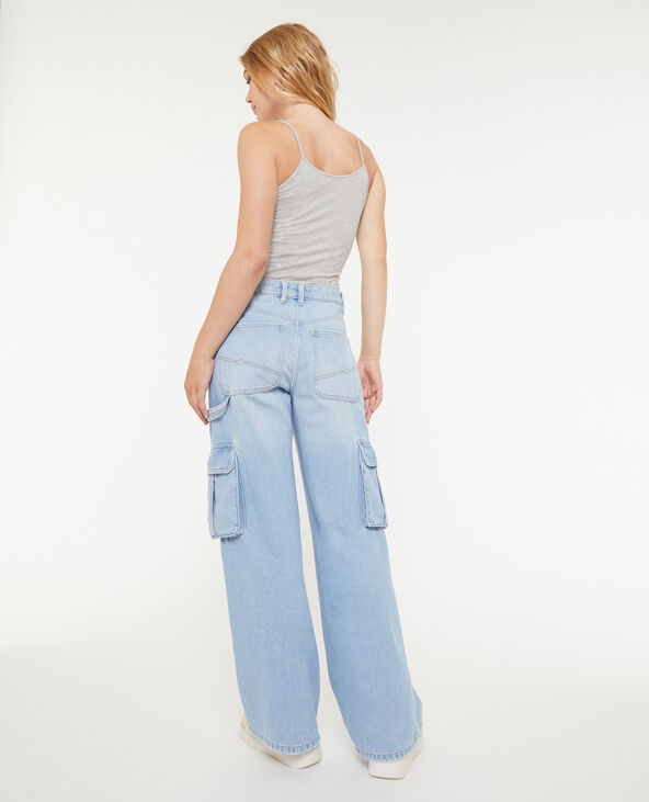 Jean cargo large bleu - Pimkie