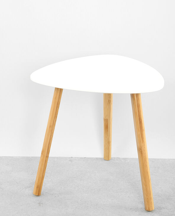 Petite table 3 pieds blanc - Pimkie