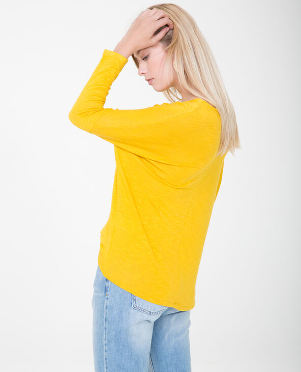 T-shirt à manches chauve-souris jaune ocre - Pimkie