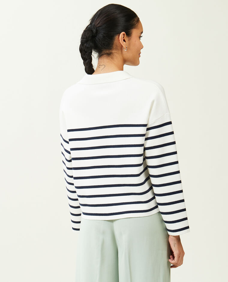 Pull avec col blanc - Pimkie