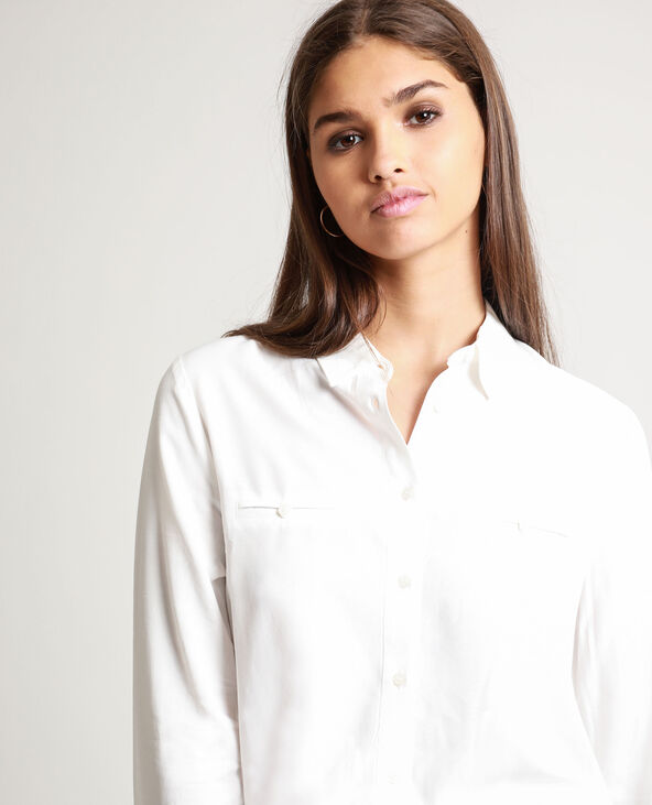 Chemise boutonnée blanc - Pimkie