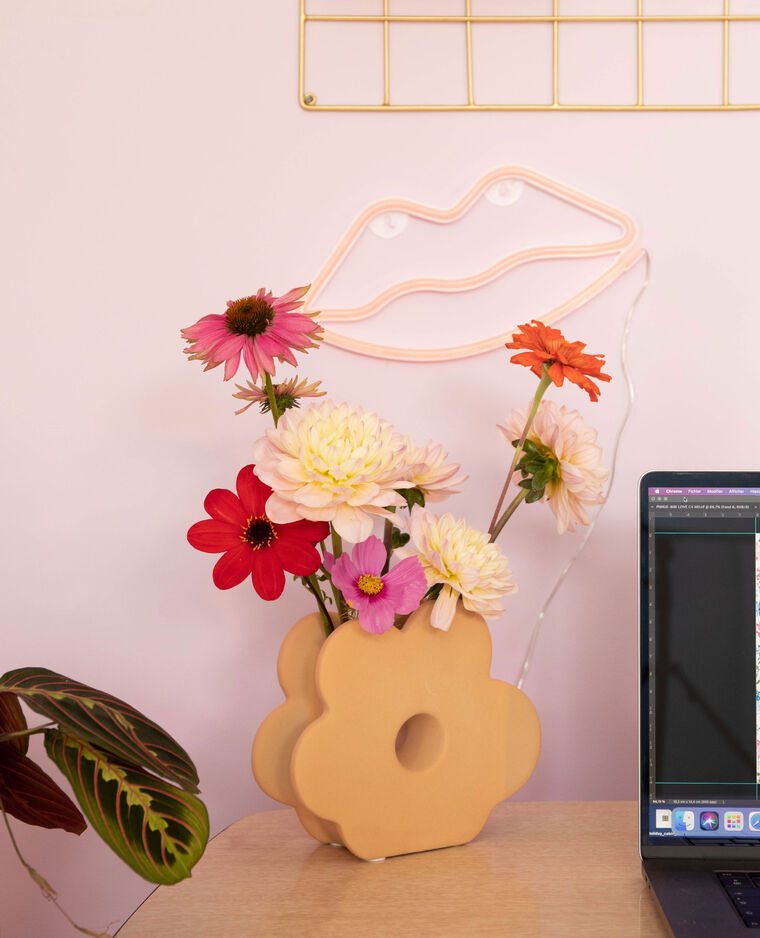 Vase fleur beige - Pimkie