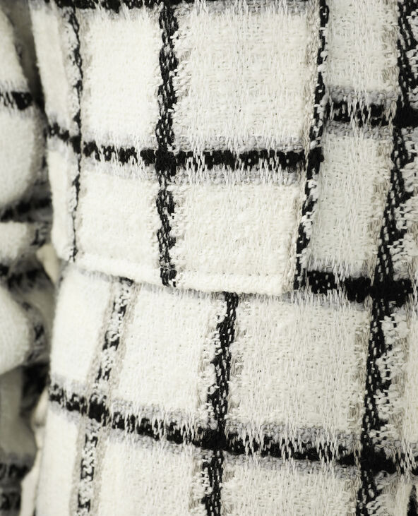 Surchemise à carreaux tweed blanc - Pimkie