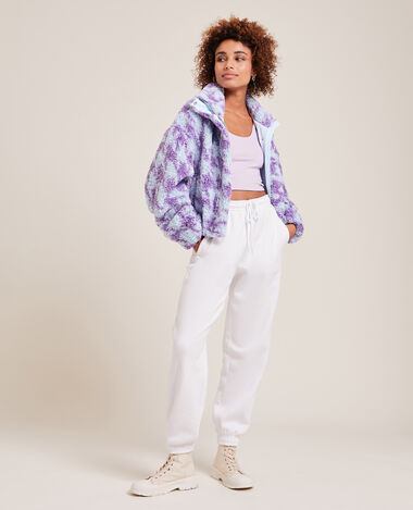 Blouson en sherpa orange - Pimkie