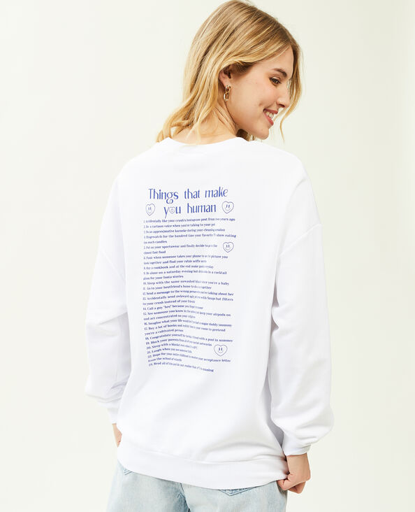 Sweat col rond écru - Pimkie