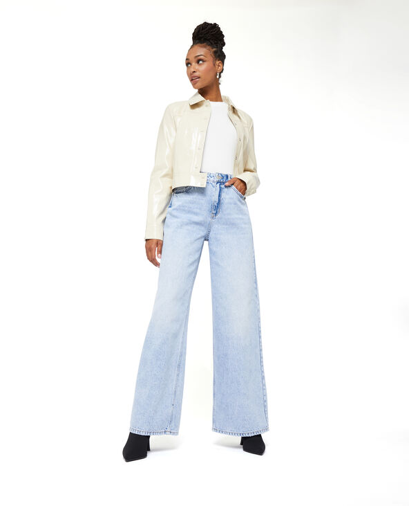 Jean wide taille haute bleu - Pimkie