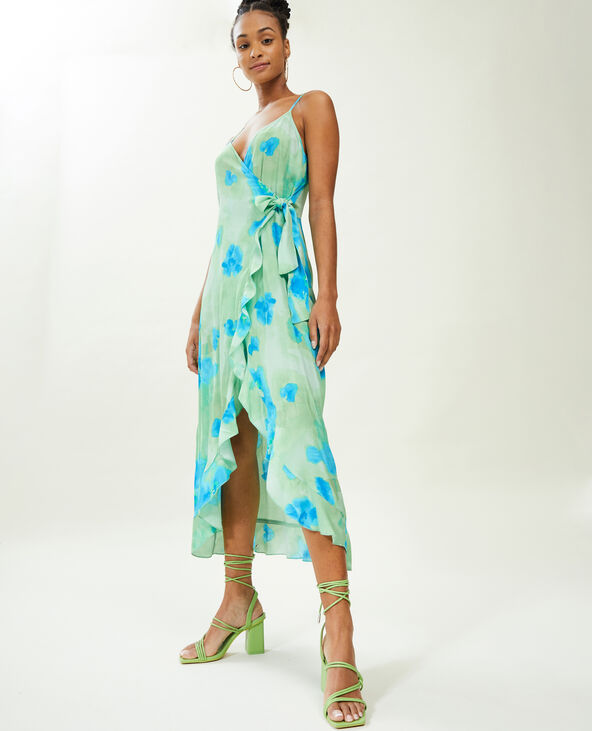 Robe longue 2025 feuille
