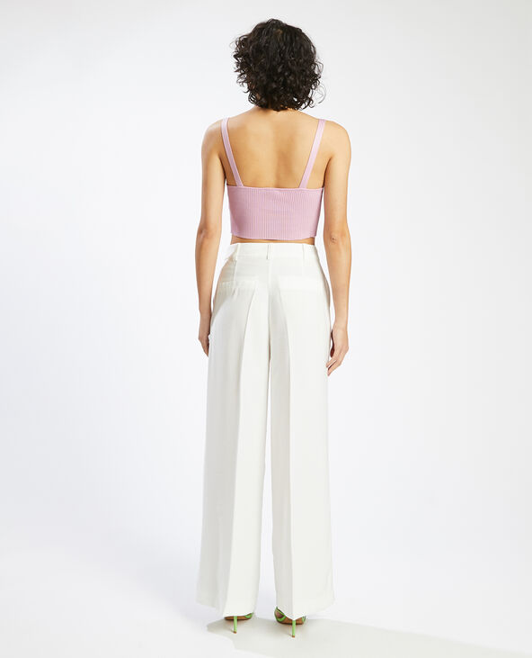 Top court en maille lilas - Pimkie