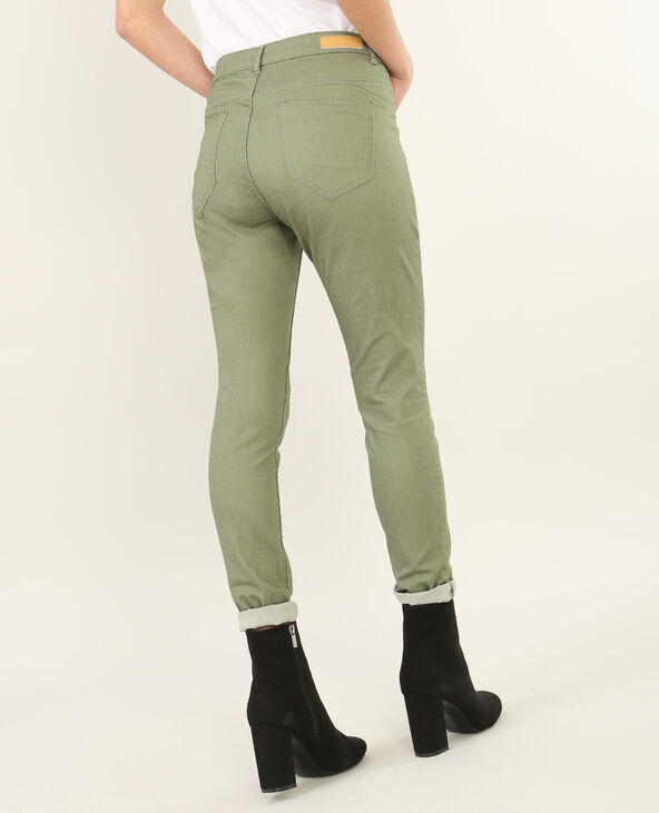 Pantalon slim vert de gris - Pimkie