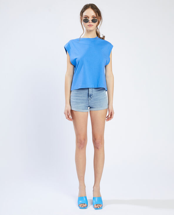 T-shirt sans manches bleu électrique - Pimkie