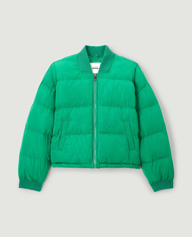 Doudoune col rond vert - Pimkie