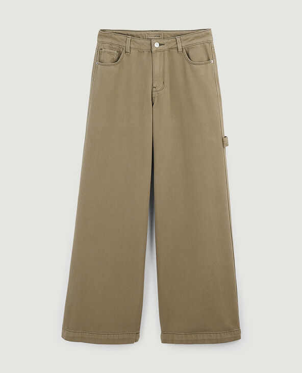Jean large loose vert kaki - Pimkie