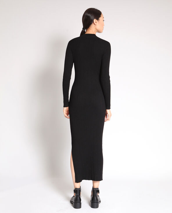 Jupe longue sales moulante noir
