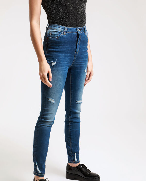 Jean skinny high waist bleu - Pimkie