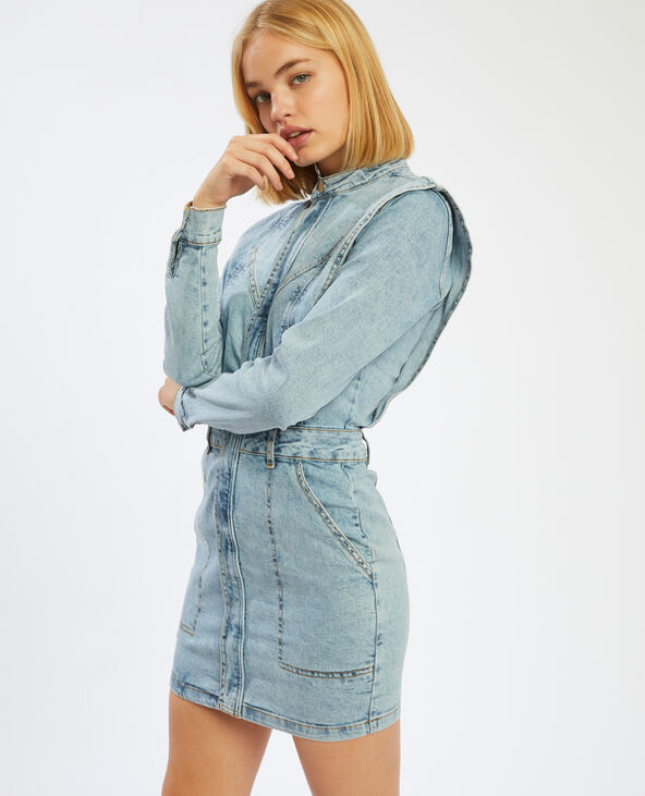 Robe en jean bleu clair - Pimkie