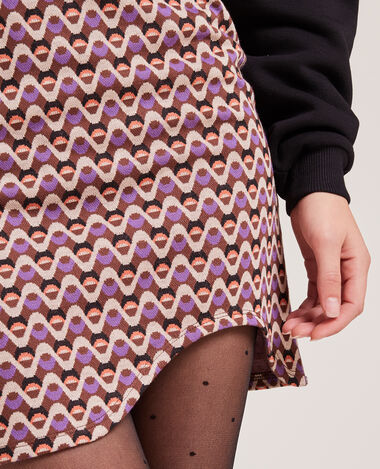 Jupe courte avec ouverture violet - Pimkie