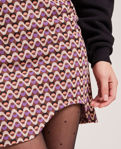 Jupe courte avec ouverture violet - Pimkie
