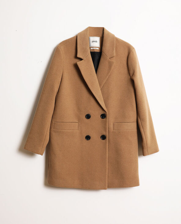 Manteau drap deals de laine camel