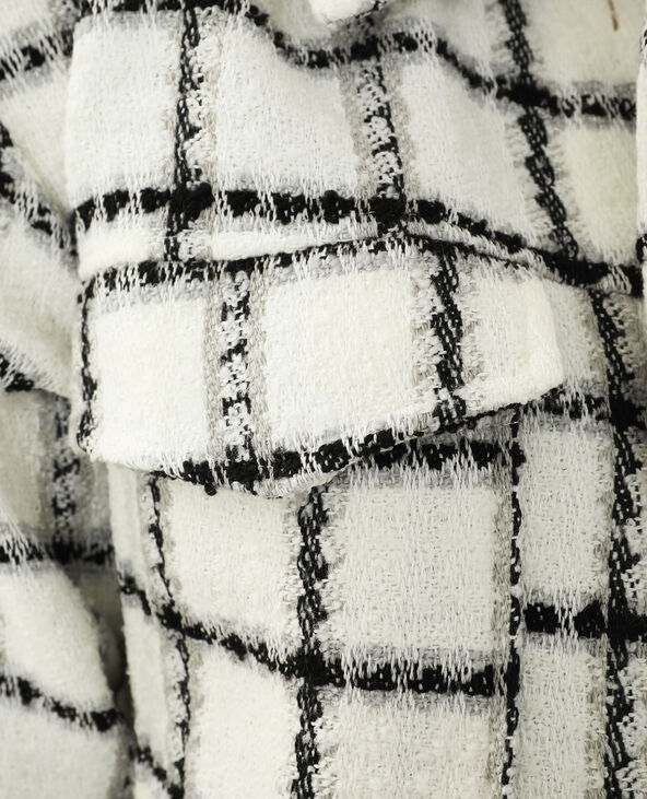 Surchemise à carreaux tweed blanc - Pimkie