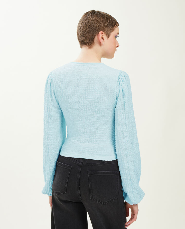 Top manches ballons bleu clair - Pimkie