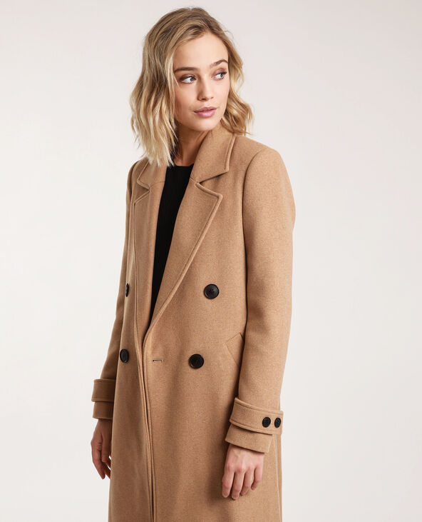 Manteau long avec laine Pimkie