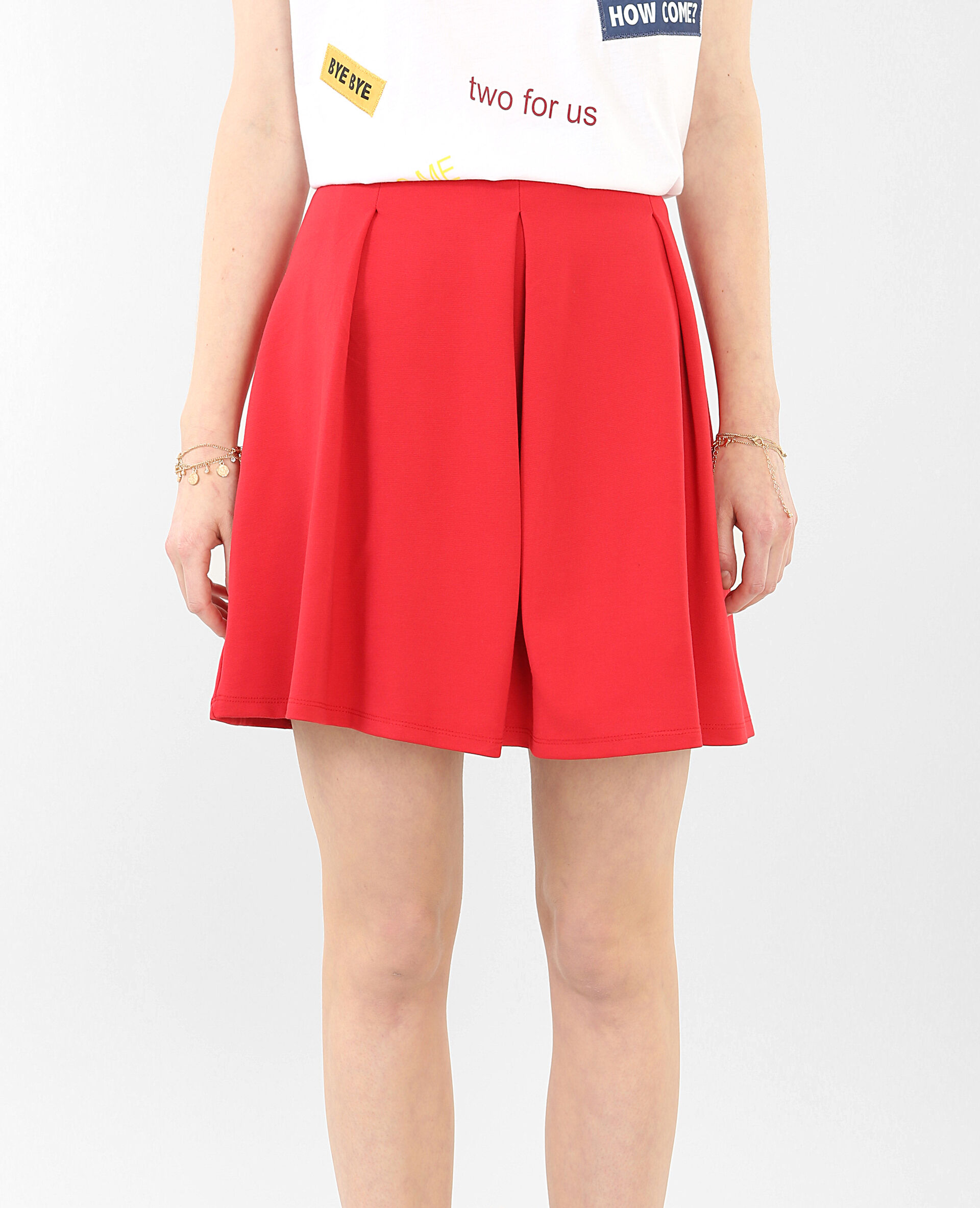 Jupe patineuse rouge
