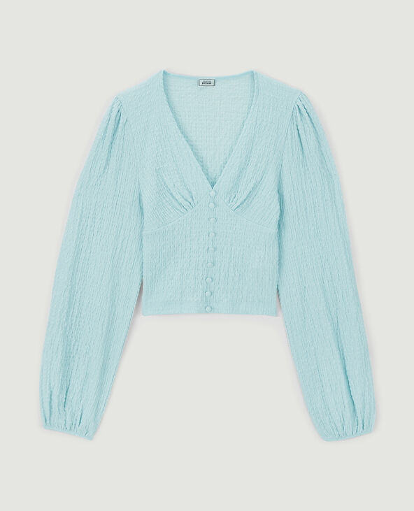 Top manches ballons bleu clair - Pimkie