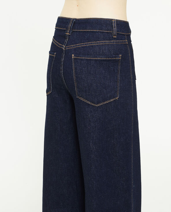 Jean Wide avec fermeture zippée apparente bleu - Pimkie