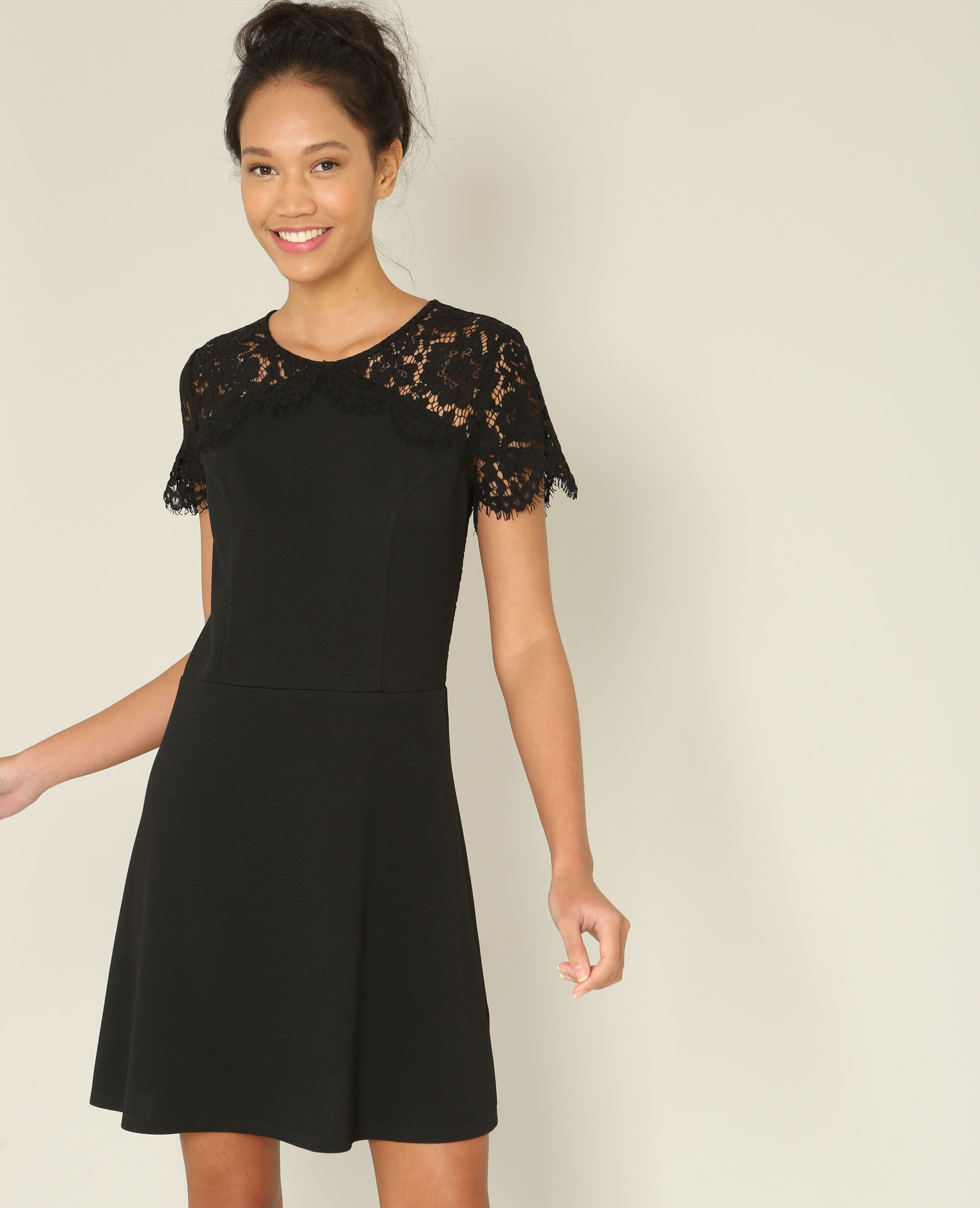 Robe dentelle noir - 780861899A08 | Pimkie